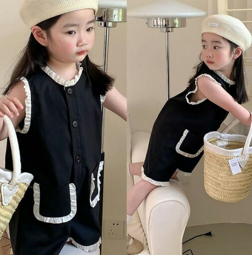 夏新作 連体服 女の子 夏服 韓国版 洋風 薄い 袖なし 3~8歳 子供服 夏新作 連体服 女の子 夏服 韓国版 洋風 薄い 袖なし 3~8歳 子供服