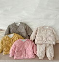 秋冬新作 綿入れの服 じゅんしょく 乳幼児 コート+ズボン 厚手 2点 セット 男女兼用 子供服