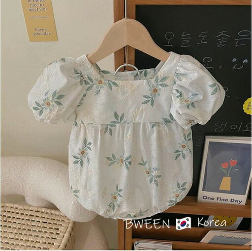夏新作 ins 韓国 ベビースーツベビー服 ベビーワンピース 花泡袖連体服 子供服 夏新作 ins 韓国 ベビースーツベビー服 ベビーワンピース 花泡袖連体服 子供服