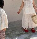 夏新作 韓 女の子 袖なし チョッキ+ズボン ワイドパンツ 2点 セット 薄い 子供服