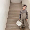 春新作 サロペット 韓国版 ズボン 無地 赤ちゃん 男女兼用 子供服 2色