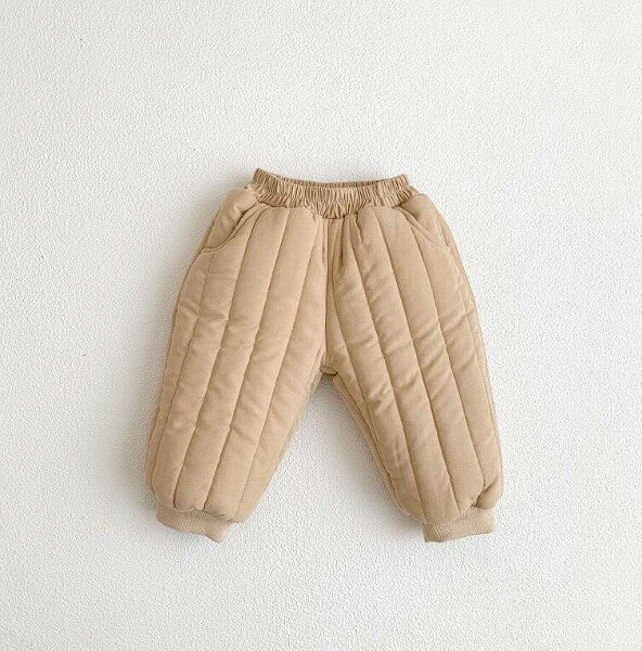 冬新作 赤ん坊 綿入れのズボン 韓国版 PP ズボン 男女兼用 裏起毛 子供服