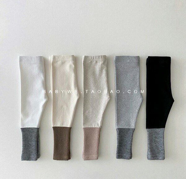 秋冬新作 女の子 赤ちゃん 韓国版 綿 高弾 裹起毛 ズボン 子供服