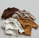 秋新作 長袖 Tシャツ ポロシャツ 復古 上着 男女兼用 トップス 子供服