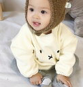 秋冬新作 連体服 かわいい ウサギ 丸首 厚手 ベビー服 冬 子供服 暖かい 男女兼用 2色
