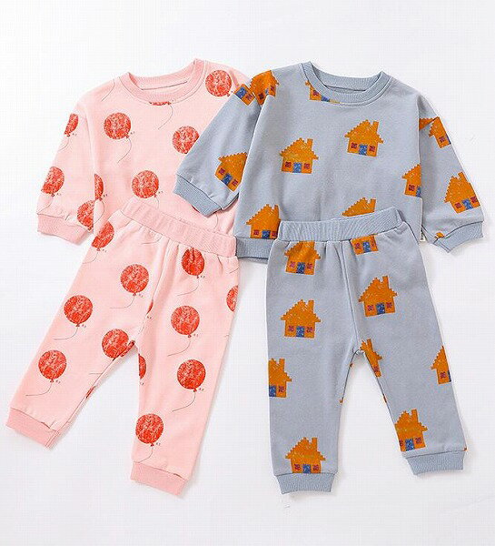 秋新作 赤ちゃん 長袖+ズボン 2点 セット 男の子 女の子 かわいい Tシャツ 子供服