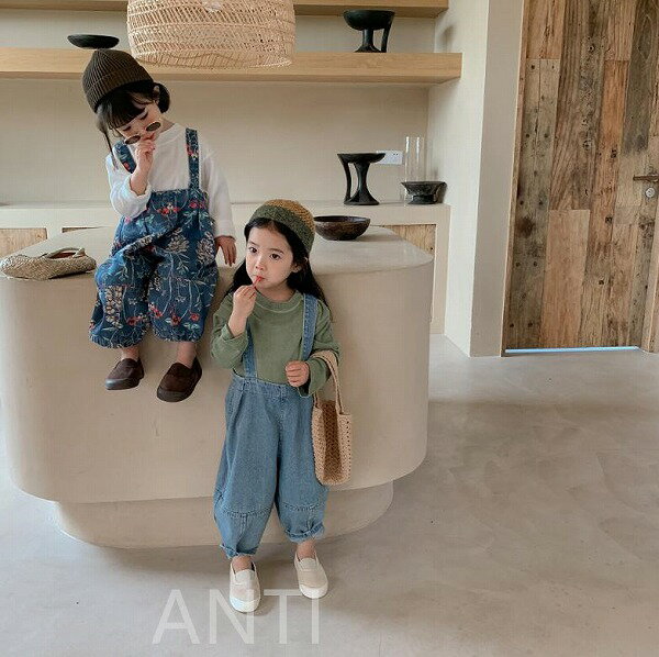 人気 春秋新作 INS 韓国版 おしゃれな ズボン 男 女 サロペット ワイドパンツ 子供服