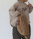 秋冬新作 ins 韓国 子供服 プリント上着 裏起毛 2色