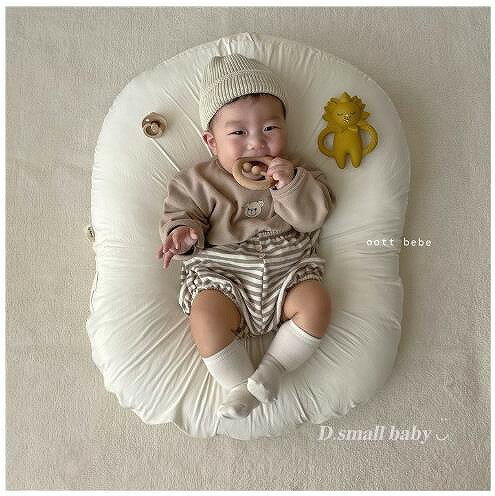 韓 新作 ins 長袖 男女 赤ちゃん 赤ん坊 西洋風 熊 半ズボン セット