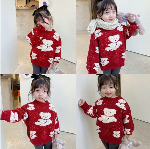 子供セーター 秋冬 韓国ファッション 女の子 可愛い 子供服 トップス ニット 子供セーター 秋冬 韓国ファッション 女の子 可愛い 子供服 トップス ニット