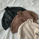 秋冬新作子供男女兼用子供服★キッズ服★無地長袖tシャツ★可愛いパーカー人気 新品 人気 新品
