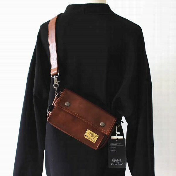 ショルダーバッグ ボディバッグ 斜めがけ PU フェイクレザー メンズバッグ(4)