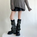 フットカバー レッグカバー フレア PU フェイクレザー レディース
