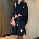 トップス Tシャツ カットソー ポロシャツ パンツ ボトムス ハーフパンツ 上下セット