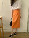 オシャレに体型カバー ハイウエスト タイトスカート スリム スカート 夏 aラインスカート
