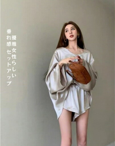 優雅女性らしい 特大サイズ ワイドパンツ ショートパンツ 150KG 垂れ感 セットアップ 優雅女性らしい 特大サイズ ワイドパンツ ショートパンツ 150KG 垂れ感 セットアップ