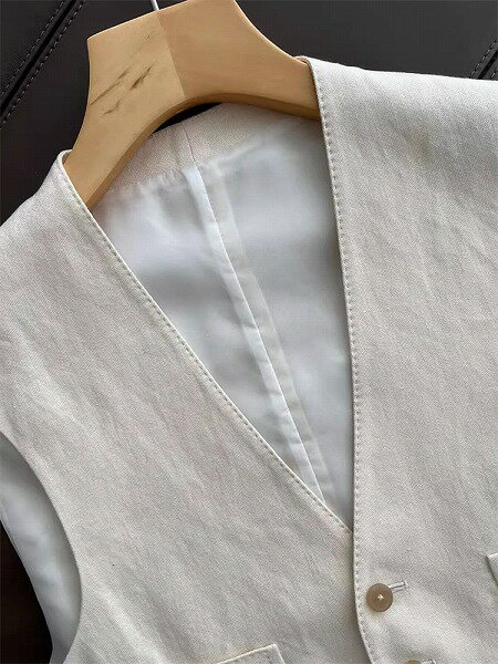 女性美up ワイドパンツ ベスト タンクトップ 上品映え ギャザリング 気質 綿麻 ロングパンツ