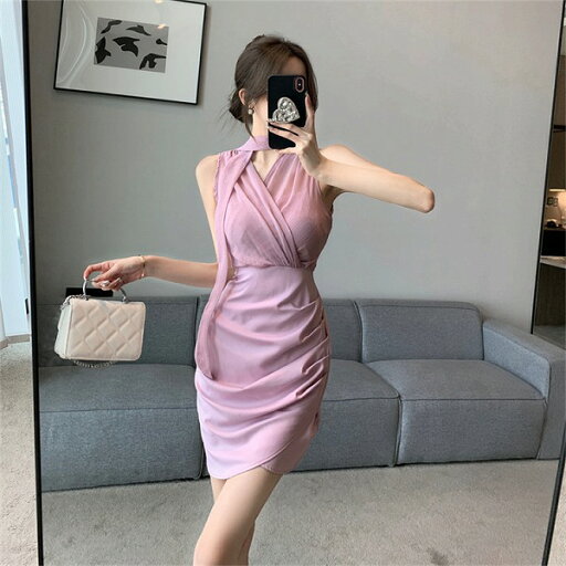 細みせ美人シルエット お出かけ 縫付ワンピース ジャンパースカート 受け取って腰 Vネック 細みせ美人シルエット お出かけ 縫付ワンピース ジャンパースカート 受け取って腰 Vネック