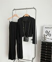 意外なファッション INSスタイル 修身 スリム ロングパンツ カーディガン 秋 通勤 2点セット