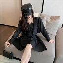 女性美up 韓国ファッション 2点セット コート キャミワンピ スーツ ミニスカート レディース