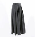 ロングスカート プリーツスカート ハイウエスト デザインセンス