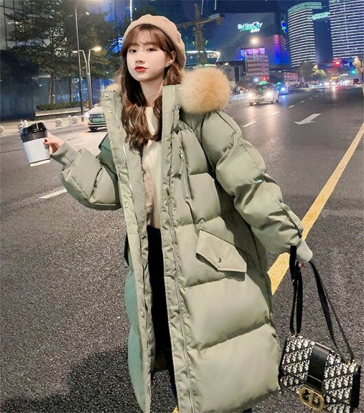 今は大活躍しそう INSスタイル コットン服 ゆったりする トレンド ロングセクション 中綿ジャケット