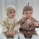お急ぎください 韓国ファッション セット 春秋 可愛い ベビー服 長袖 柔らかい ロンパース 新品 帽子
