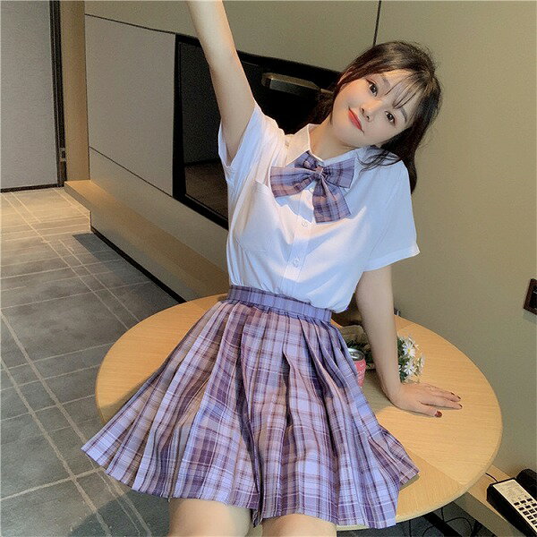 私の理想のタイプ チェックスカート 学生 プリーツスカート ミニスカート セット