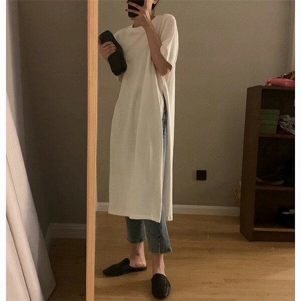 大人の魅力高まる 韓国ファッション 夏新作 半袖 ワンピース 中・長セクション レディース