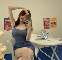 満足度99% INSスタイル キャミワンピ セクシー タイト タイトスカート レーヨン ミニスカート 気質