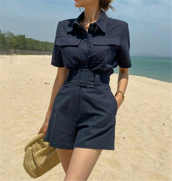 INSスタイル 新作 カジュアル おしゃれな スーツ ショートパンツ 大人気 2点セット スリム