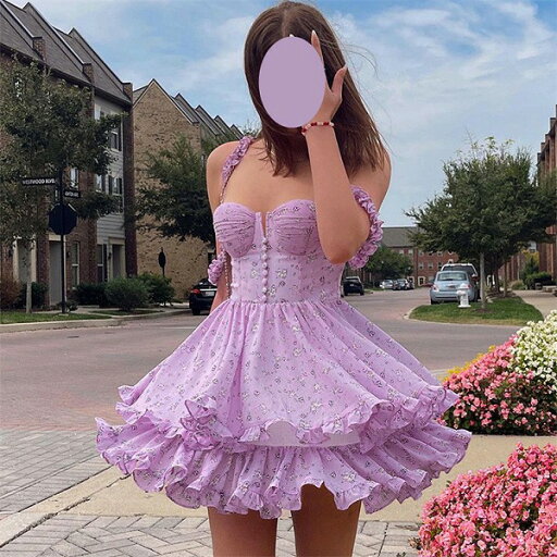 二文字:絶美 ミニスカート キャミワンピ 小さい新鮮な 花柄 ケーキスカート sweet系 二文字:絶美 ミニスカート キャミワンピ 小さい新鮮な 花柄 ケーキスカート sweet系