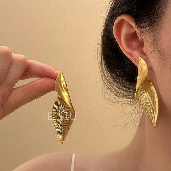 ブームが巻き起こる 金属製ピアス ピアス 折りたたみ羽根ピアス 独特のピアス 個性的