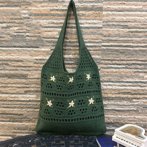 贈り物の悩みはいらないです ハンドバッグ ニットバッグ 鉤花買い物袋 手作り ショルダーバッグ 贈り物の悩みはいらないです ハンドバッグ ニットバッグ 鉤花買い物袋 手作り ショルダーバッグ