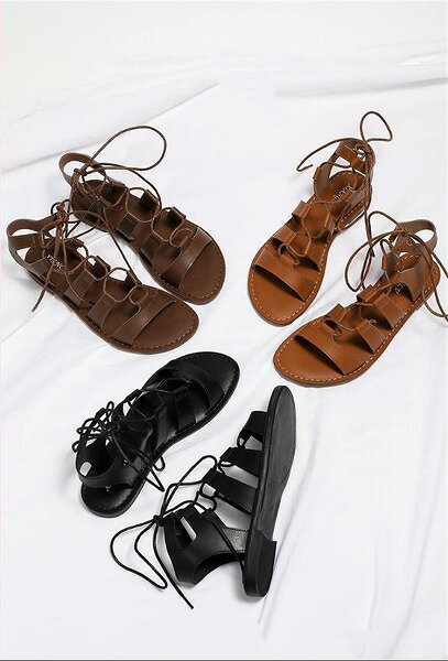 ブームが巻き起こる INSスタイル ビーチサンダル ローマ靴 大人気 ボヘミア風 夏 シューズ フラット