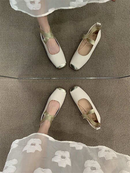 INSスタイル フラットシューズ メリージェーン靴 バレエシューズ