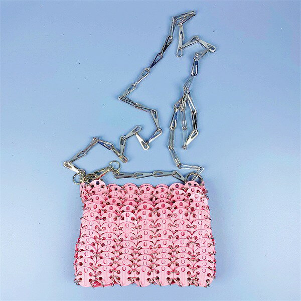 楽しておしゃれ メタル スパンコール 大容量 携帯電話 斜めがけチェーンバッグ 手作りバッグ