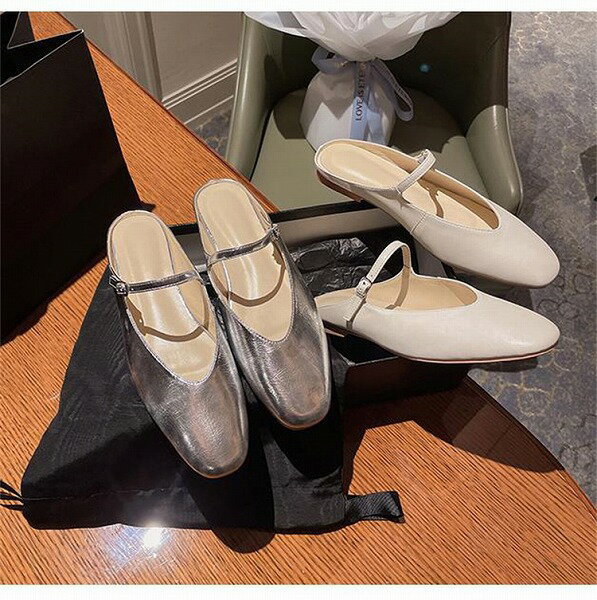 品質いいな新品 通勤する ミュラー靴 ローヒール 大人気 新品 ヘッダー半スリッパ 夏 フラット