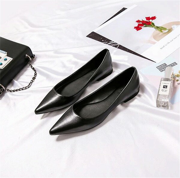 ブームが巻き起こる フラットシューズ パンプス 気質 職業 ソフトベース 怠惰な風 スリム