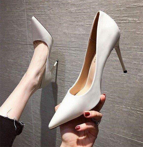 激売れ ポインテッドトゥ オールシーズン シューズ ピンヒール エレガント 歩きやすい