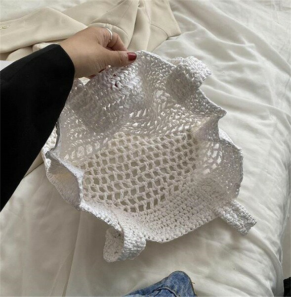 今は大活躍しそう 韓国ファッション ヤングスタイル メッセンジャーバッグ ストロー 個性 ホロー