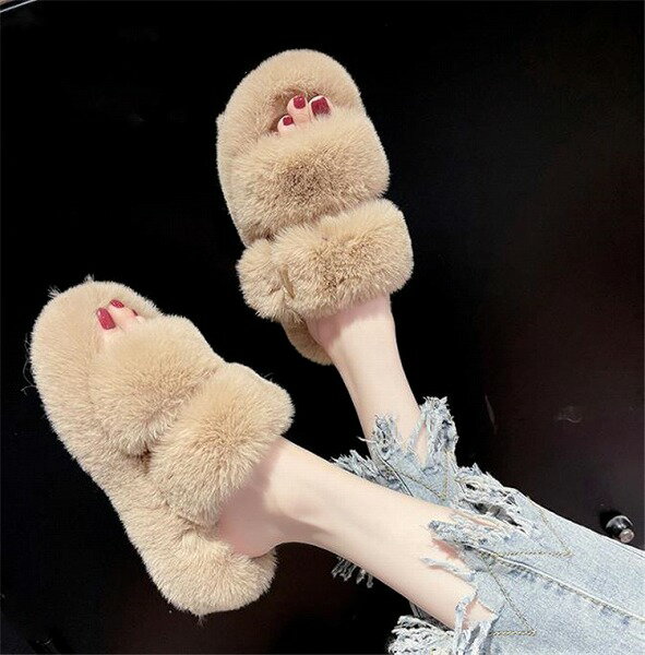 早く買いに来てください ファッション ぬいぐるみ スリッパ レディース 新品 シューズ 厚底