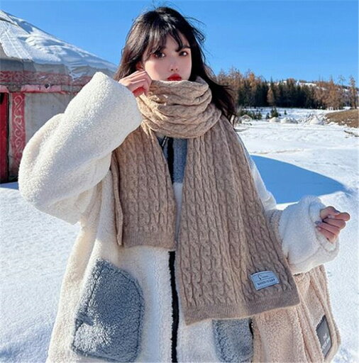 【季節にピッタリ】大人気 暖かさ 日本人 よだれかけ デュアルユース 麻の花 ニット スカーフ 女性 【季節にピッタリ】大人気 暖かさ 日本人 よだれかけ デュアルユース 麻の花 ニット スカーフ 女性