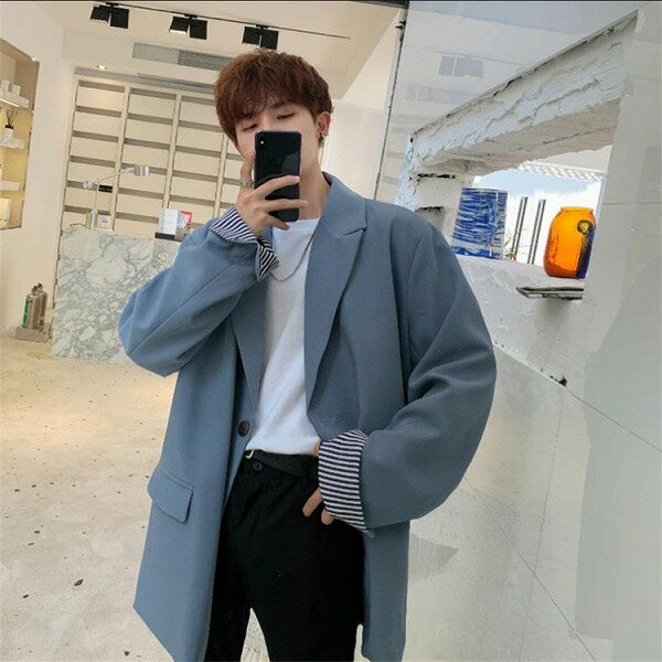 新品 春秋 トレンド ゆったりする ハンサム 韓国語版 カジュアル スーツ コート