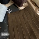 aラインスカート プリーツスカート 秋冬 厚手 ハイウエスト スカート スリム