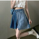大きいサイズ 夏 ハイウエスト aラインスカート ミニスカート デニムスカート