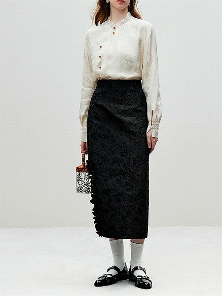 改心率が極めて高い セットアップ 中国の風 馬面スカート 気高い スリム 上品映え 長袖 ロングスカート