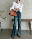 OMG!新しいスタイル ロングパンツ ハイウエスト スラックス ジーンズ カジュアル フレアパンツ