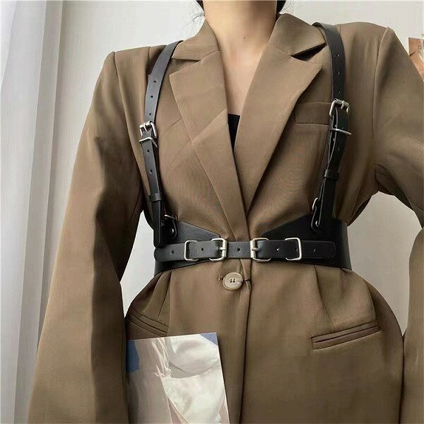 パンク風 大人気 レディース 腰封 腰を締める ギャル ベルト 装飾