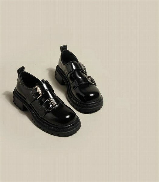 格好いい 楽福靴 厚底 学院風 小さな革靴 洗練された スリム 春 単靴 メアリージン靴